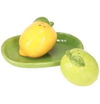 položky Slánka a pepřenka keramická dekorace citron limetka 13×8cm