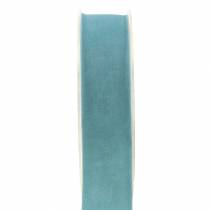 Sametová stuha modrá 25mm 7m