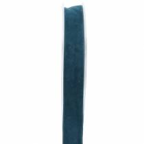 Sametová stuha modrá 15mm 7m