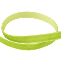 položky Sametová stuha světle zelená ozdobná stuha sametově zelená 10mm 20m