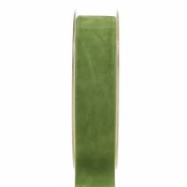 položky Sametová stuha zelená 25mm 7m