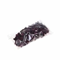 položky Bodová dekorace hvězdičky vločkované sametové hvězdičky fialová bobule 4/5cm 40 ks