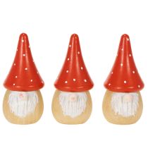 položky Mini figurka trpaslíka, muchomůrka, dekorace na stůl 10 cm, 6 ks