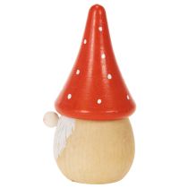 položky Mini figurka trpaslíka, muchomůrka, dekorace na stůl 10 cm, 6 ks