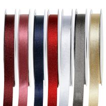 položky Saténová stuha se slídou 10mm 20m