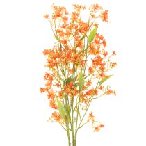 položky Umělá květina orchidejová větvička oranžová filigránová dekorace do pokoje 110 cm 3 ks