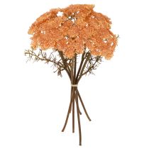 položky Umělé květiny řebříčku Achillea umělá oranžová 30cm 6 ks