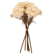 položky Umělé květy řebříčku v krémové barvě, umělé květy řebříčku 30 cm, 6 ks