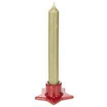 položky Svícen ve tvaru hvězdy pro kuželové svíčky, adventní a vánoční, 8 cm, 2 kusy