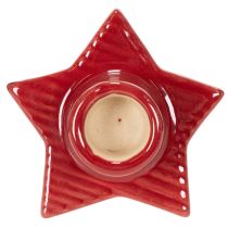 položky Svícen ve tvaru hvězdy pro kuželové svíčky, adventní a vánoční, 8 cm, 2 kusy