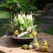 položky Květinová miska, ideální poutač do venkovních prostor, s designovým prvkem kohoutku, 36 cm