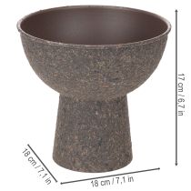 položky Kulatá miska na rostliny se dnem, 18 cm