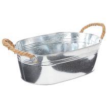 položky Oválná mísa 35 cm x 21,5 cm V 11,5 cm, lesklý zinek