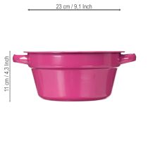 položky Kovový květináč, letní dekorace do obývacího pokoje, 23 cm, 3 kusy