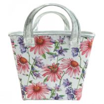 položky Jardiniere jarní květinový truhlík kovová dekorace 20×12,5×10cm