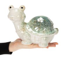položky Keramická figurka želvy jako poutač do obývacího pokoje, dekorativní figurka, 22 cm