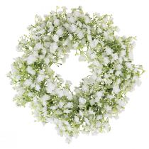 položky Gypsophila věnec bílý květinový věnec svatební Ø30cm