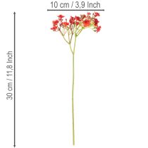 položky Umělý dětský dech, červený, kytice jako květinová dekorace, 30 cm, 10 kusů