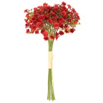 položky Umělý dětský dech, červený, kytice jako květinová dekorace, 30 cm, 10 kusů