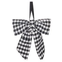 položky Látková mašle s broží a ramínkem, kostkovaná, 24 cm, 2 kusy