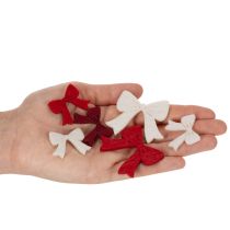 položky Dekorativní mašle Mix Scatter Dekorace Vánoce a řemesla 5cm 48 ks