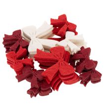 položky Dekorativní mašle Mix Scatter Dekorace Vánoce a řemesla 5cm 48 ks