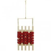 položky Ozdobné sáně dřevěné vánoční sáně D42׊17×V12cm