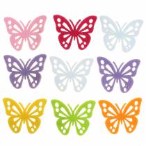Plstěná dekorace na stůl Motýl Rozmanité 3,5 × 4,5 cm 54 kusů Různé barvy