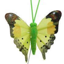 Ozdobný motýl s drátem tříděný 5cm 24ks