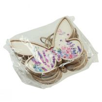 položky Motýl Dřevěná dekorace Věšák povlečení 11,5x9,5cm 6 ks