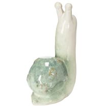 položky Keramická dekorativní figurka šneka pro stylové bydlení a okouzlující stolní dekorace, 16 cm