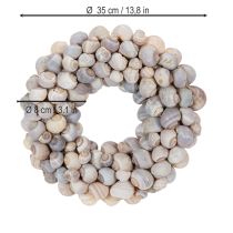 položky Šnečí věnec k zavěšení, dekorativní věnec, námořní styl, Nathai, Ø35cm