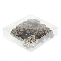 položky Vločka zlatá vánoční dekorace Ø4cm 48 ks