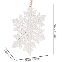 položky Velká dekorativní sněhová vločka, závěsná dekorace, 30 cm