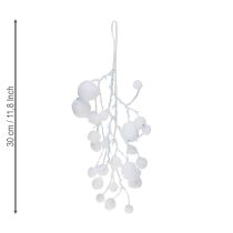 položky Větvičky sněhové vločky k zavěšení s třpytkami 30 cm 2 ks