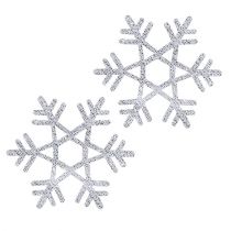 Sněhové vločky Ø3,5cm se slídou 12ks