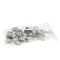 položky Dřevěné vločky bílo-šedého druhu. 7-12cm 6ks