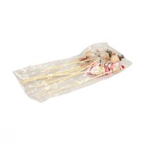 položky Sněhulák dekorativní zátka květinová zátka přírodní dřevo 5cm 9ks