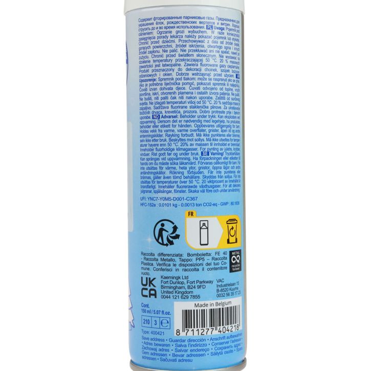 položky Sněhový sprej, umělý sníh, zimní dekorace, 150ml