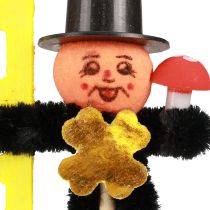 položky Koníky květinové pro kominíky, silvestrovské dekorace, talismany pro štěstí, 17 cm, 36 kusů