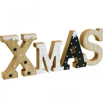 XMAS nápis dřevo stojící dřevěný nápis příroda 41,5 cm