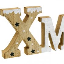 XMAS nápis dřevo stojící dřevěný nápis příroda 41,5 cm