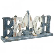 Zobrazovací nápis Pláž, námořní dekorace dřevo L36cm H18cm