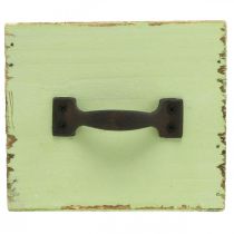 položky Zásuvka květináče světle zelená shabby chic 12,5×12,5×10 cm