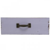 položky Květináč Dekorativní zásuvka Shabby Chic Wood Purple 25×13×8cm
