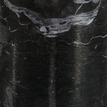 položky Černé svíčky sloupové svíčky jednobarevné 70x100mm 4 ks