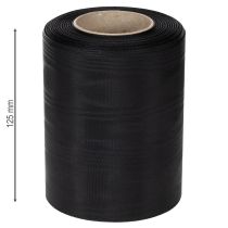 položky Černá věncová stuha 125 mm 25 m - Elegantní smuteční stuha pro floristiku a dekoraci, acetátová stuha