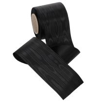 položky Černá věncová stuha 75 mm 25 m - acetátová smuteční stuha pro potisk a dekoraci stuhy