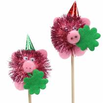 Ozdobná zátka lucky pig 8ks