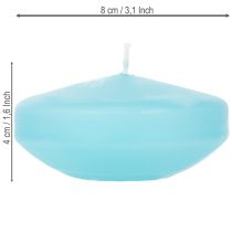 položky Plovoucí svíčka, kulatý tvar, pro slavnostní dekorace a události, dekorace jezírka a stolu, 8 cm, 8 kusů